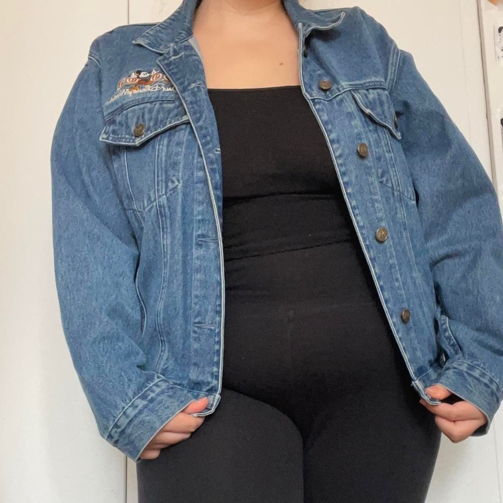 Vintage Disney World Mickey Mouse denim jacket